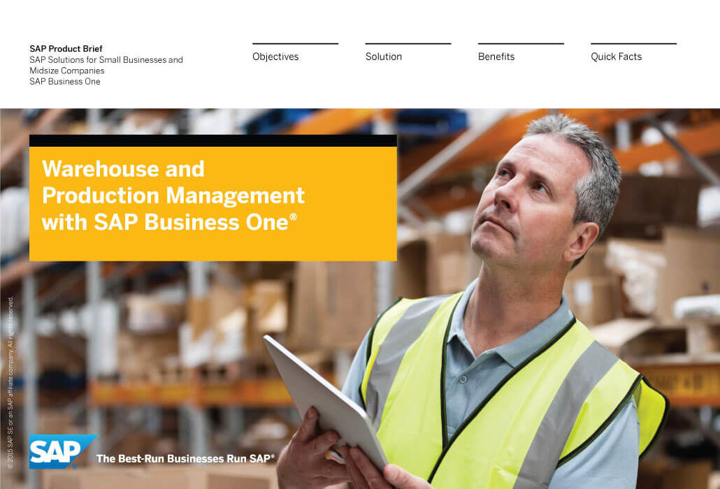 sap business one warehouse and production management