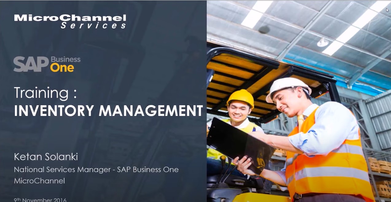 SAP Business One Inventory Management